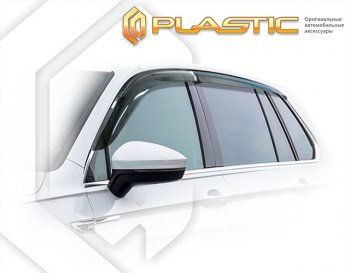 Ветровики дверей (на автомобилей без опции хром-пакет) CA-Plastic Volkswagen Tiguan  Mk2 (2016-2020) дорестайлинг