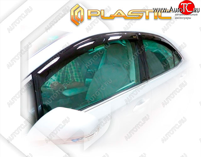 1 999 р. Дефлектора окон CA-Plastic Toyota Sai дорестайлинг (2009-2013) (Classic полупрозрачный, Без хром. молдинга)  с доставкой в г. Кемерово