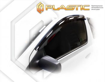 Ветровики дверей CA-Plastic Toyota Vitz  XP10 (1999-2005) хэтчбэк 3 дв. дорестайлинг, хэтчбэк 3 дв. рестайлинг (Classic полупрозрачный)