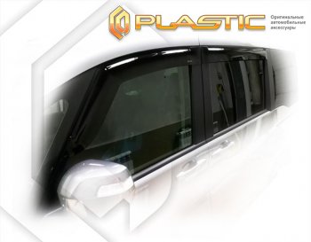 3 199 р. Дефлектора окон CA-Plastic Honda StepWagon 5 RP1,RP2, RP3, RP4, RP5  минивэн рестайлинг (2017-2022) (серия Classic полупрозрачный)  с доставкой в г. Кемерово. Увеличить фотографию 2