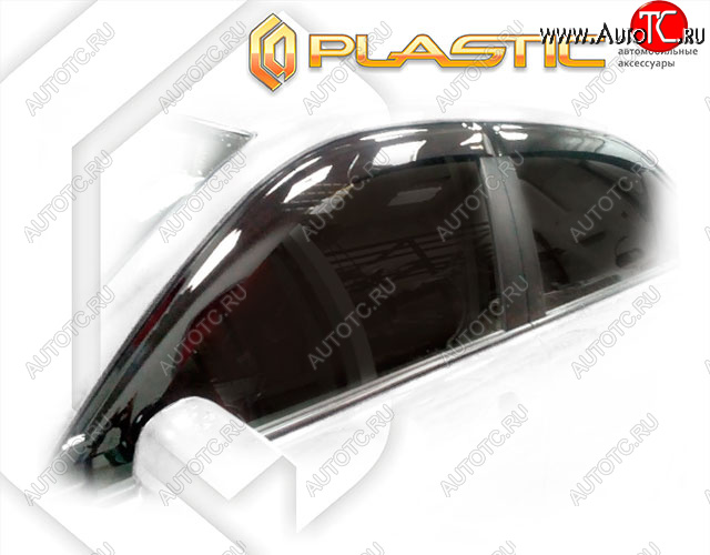 2 159 р. Дефлектора окон CA-Plastic  Toyota Corolla Axio  (E160) седан (2015-2017) 1-ый рестайлинг (Classic полупрозрачный, Без хром. молдинга)  с доставкой в г. Кемерово