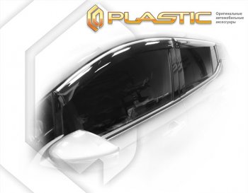 1 999 р. Дефлектора окон CA-Plastic Nissan Leaf 2 (ZE1) (2017-2025) (серия Classic полупрозрачный)  с доставкой в г. Кемерово. Увеличить фотографию 2