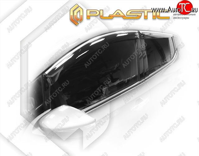 2 159 р. Дефлектора окон CA-Plastic  Nissan Leaf  2 (ZE1) (2017-2025) (серия Classic полупрозрачный)  с доставкой в г. Кемерово