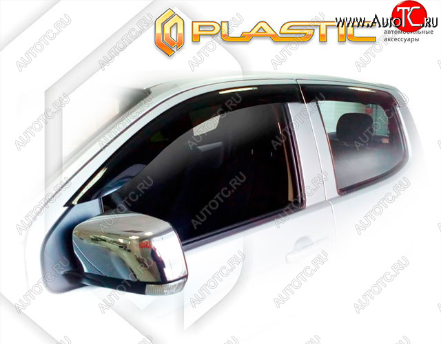1 999 р. Ветровики дверей CA-Plastic  Isuzu D-Max  RT85,TFR DoubleCab (2015-2021) рестайлинг (Classic полупрозрачный, Без хром. молдинга)  с доставкой в г. Кемерово