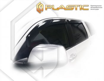 2 079 р. Дефлектора окон CA-Plastic Toyota Sequoia XK60 дорестайлинг (2007-2017) (серия Classic полупрозрачный)  с доставкой в г. Кемерово. Увеличить фотографию 2