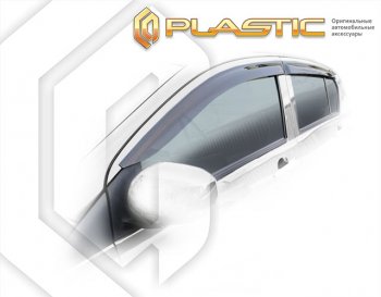 2 079 р. Дефлектора окон (рынок Японии) CA-Plastic Toyota Passo 3 дорестайлинг (2016-2018) (серия Classic полупрозрачный, без хром. молдинга )  с доставкой в г. Кемерово. Увеличить фотографию 2
