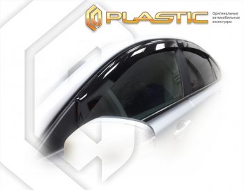 Дефлектора окон CA-Plastic Volvo S40 MS седан рестайлинг (2007-2012) (Classic полупрозрачный)