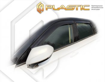 Ветровики дверей CA-Plastic FAW Bestune T77 (2018-2022) дорестайлинг (Classic полупрозрачный)