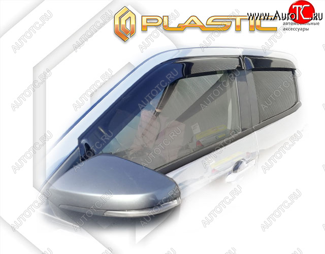 1 999 р. Ветровики дверей CA-Plastic  Isuzu D-Max  RG (2020-2023) DoubleCab (Classic полупрозрачный)  с доставкой в г. Кемерово