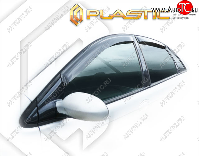 1 899 р. Ветровики дверей CA-Plastic  CITROEN C5  X40,DC (2000-2004) лифтбэк дорестайлинг (Classic полупрозрачный, Без хром. молдинга)  с доставкой в г. Кемерово
