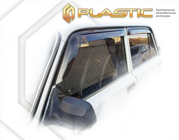 2 599 р. Дефлектора окон CA-Plastic Лада 2107 (1982-2012) (серия Classic полупрозрачный)  с доставкой в г. Кемерово. Увеличить фотографию 2