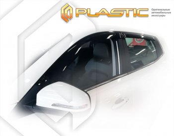 2 099 р. Дефлектора окон CA-Plastic  Chery Tiggo 4 Pro (2021-2025) (серия Classic полупрозрачный)  с доставкой в г. Кемерово. Увеличить фотографию 2