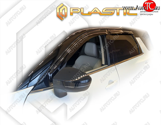 1 999 р. Ветровики дверей CA-Plastic  Nissan Pathfinder  R53 (2021-2025) (Classic полупрозрачный)  с доставкой в г. Кемерово