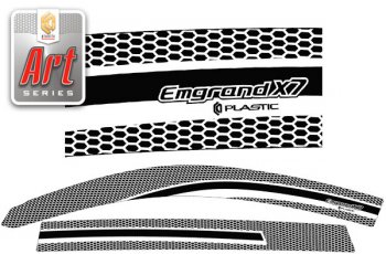 Ветровики дверей CA-Plastic Geely Emgrand X7 (2015-2018) 1-ый рестайлинг