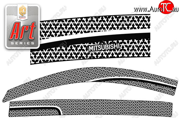 2 199 р. Ветровики дверей CA-Plastic Mitsubishi Triton KA/KB (2005-2015) Picap DoubleCab (Серия Art белая, без хром. молдинга, крепление скотч) с доставкой в г. Кемерово Увеличить фотографию 1 2 199 р. Ветровики дверей CA-Plastic Mitsubishi Triton KA/KB (2005-2015) Picap DoubleCab (Серия Art белая, без хром. молдинга, крепление скотч) с доставкой в г. Кемерово