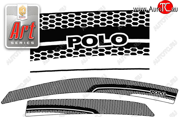 2 159 р. Ветровики дверей CA-Plastic Volkswagen Polo 5 (2009-2015) седан дорестайлинг (Серия Art черная, без хром. молдинга) с доставкой в г. Кемерово Увеличить фотографию 1 2 159 р. Ветровики дверей CA-Plastic Volkswagen Polo 5 (2009-2015) седан дорестайлинг (Серия Art черная, без хром. молдинга) с доставкой в г. Кемерово