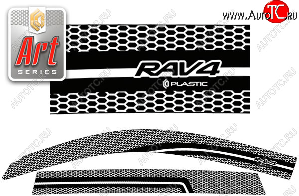 2 199 р. Ветровики дверей CA-Plastic Toyota RAV4 XA30 (2003-2008) 5 дв. удлиненный дорестайлинг (Серия Art черная, без хром. молдинга) с доставкой в г. Кемерово Увеличить фотографию 1 2 199 р. Ветровики дверей CA-Plastic Toyota RAV4 XA30 (2003-2008) 5 дв. удлиненный дорестайлинг (Серия Art черная, без хром. молдинга) с доставкой в г. Кемерово