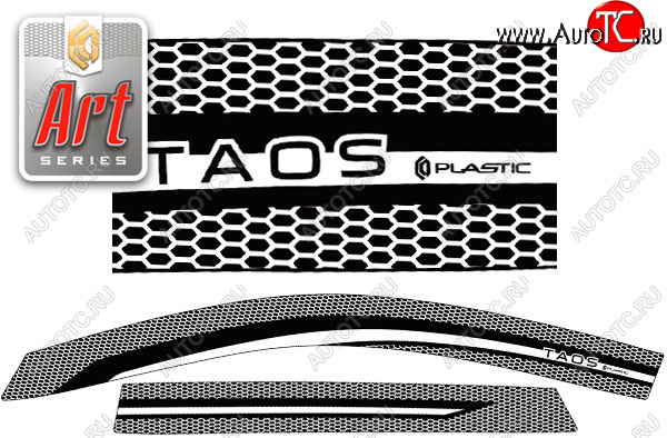 2 159 р. Ветровики дверей CA-Plastic Volkswagen Taos (2020-2022) (Серия Art черная, без хром. молдинга) с доставкой в г. Кемерово Увеличить фотографию 1 2 159 р. Ветровики дверей CA-Plastic Volkswagen Taos (2020-2022) (Серия Art черная, без хром. молдинга) с доставкой в г. Кемерово