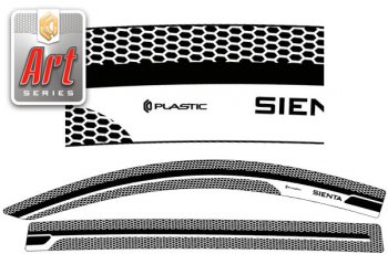 Ветровики дверей CA-Plastic Toyota Sienta  NCP80 (2003-2015) дорестайлинг, 1-ое пополение 1-ый рестайлинг, 2-ой рестайлинг