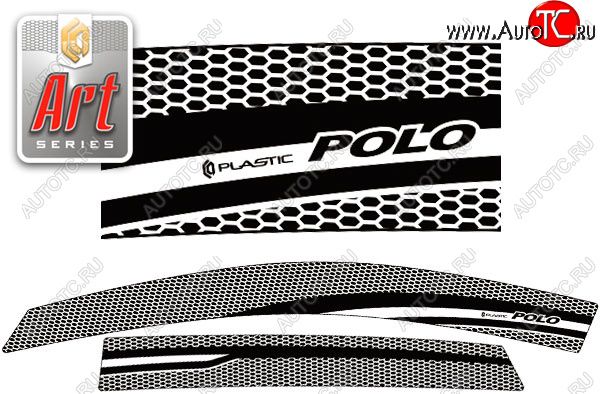 2 159 р. Ветровики дверей CA-Plastic Volkswagen Polo 5 (2015-2020) хэтчбек рестайлинг (Серия Art серебро, без хром. молдинга) с доставкой в г. Кемерово Увеличить фотографию 1 2 159 р. Ветровики дверей CA-Plastic Volkswagen Polo 5 (2015-2020) хэтчбек рестайлинг (Серия Art серебро, без хром. молдинга) с доставкой в г. Кемерово