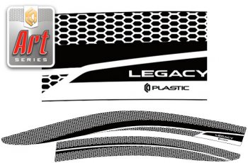 Ветровики дверей CA-Plastic Subaru Legacy  BN/B15 (2017-2025) рестайлинг седан