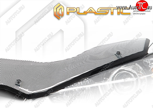 3 999 р. Дефлектор капота CA-Plastic Exclusive Opel Insignia A дорестайлинг седан (2008-2013) (Шелкография чёрная)  с доставкой в г. Кемерово