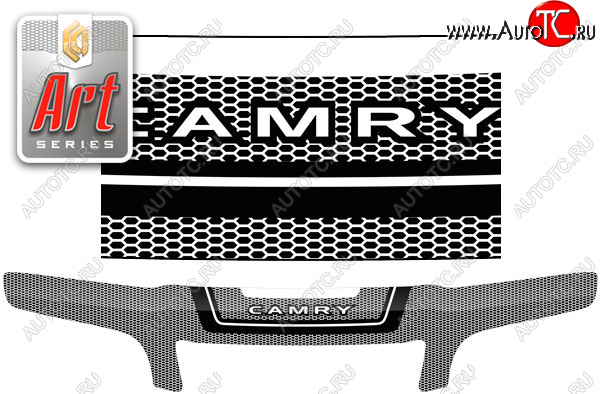 2 599 р. Дефлектор капота (exclusive) CA-Plastic  Toyota Camry  V40 (1994-1998) (серия Art графит)  с доставкой в г. Кемерово