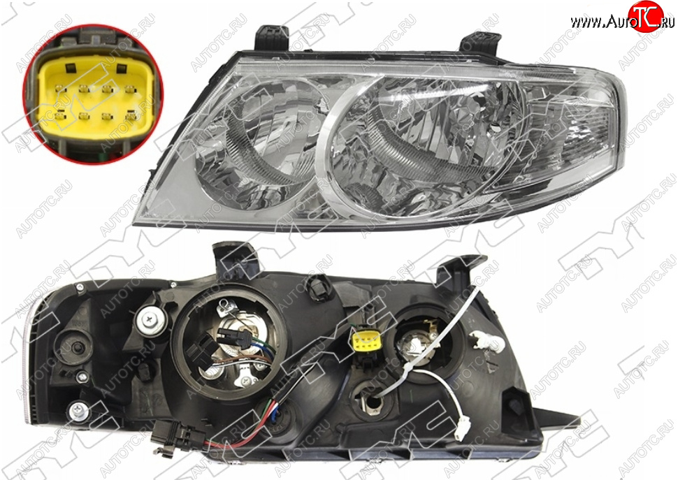 9 549 р. Левая фара (EURO, под электрокорректор) TYC Nissan Almera Classic седан B10 (2006-2013)  с доставкой в г. Кемерово