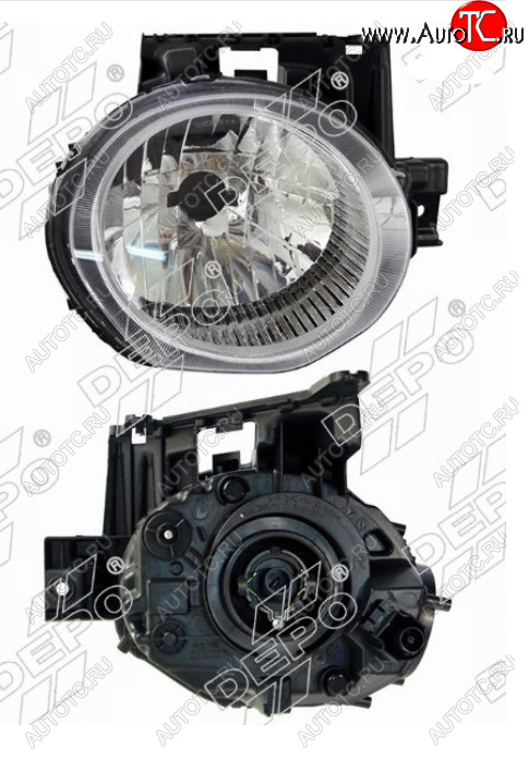 10 449 р. Правая фара (под электрокорректор, Евросвет) DEPO Nissan Juke 1 YF15 дорестайлинг (2010-2014)  с доставкой в г. Кемерово