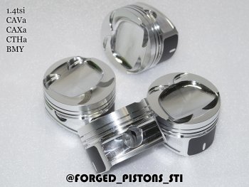 Поршни (VolksWagen 1,4 CAVa, CAXa, BMY, CTHA под кольца 1,2/1,5/2,5) СТИ Volkswagen Sharan  MK2,7N - Tiguan  NF (диаметр поршня: 76.5 мм)