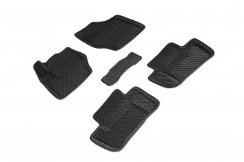 Коврики в салон EVA (3D, ромб, чёрные) Seintex CITROEN C4 ( B7) (2007-2022)  рестайлинг, седан, седан дорестайлинг, седан рестайлинг