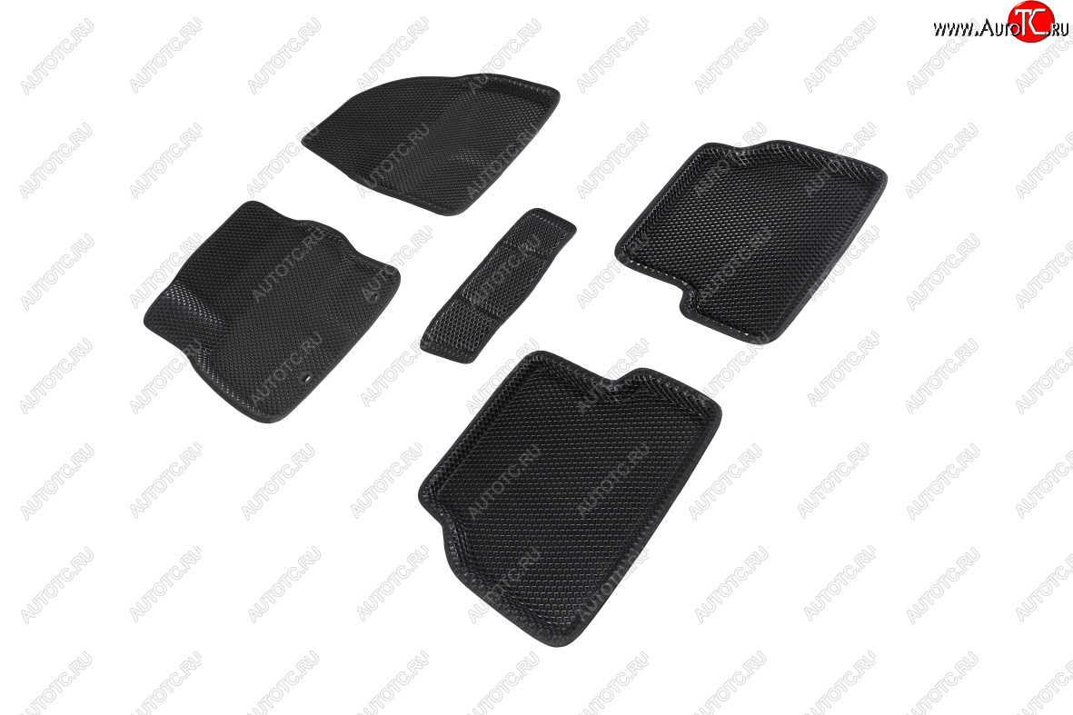4 799 р. Коврики в салон EVA (3D, ромб, чёрные) Seintex Ford Focus 2 хэтчбэк 5 дв. дорестайлинг (2004-2008)  с доставкой в г. Кемерово
