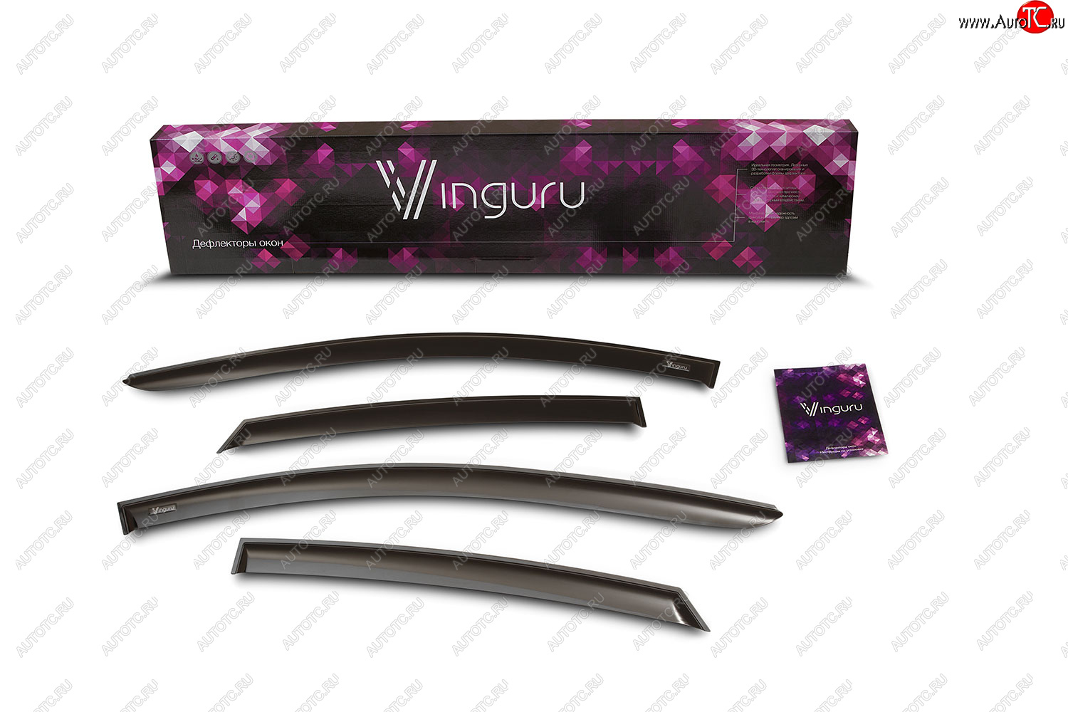 1 799 р. Дефлекторы окон Vinguru ГАЗ 31105 Волга дорестайлинг (2003-2007)  с доставкой в г. Кемерово