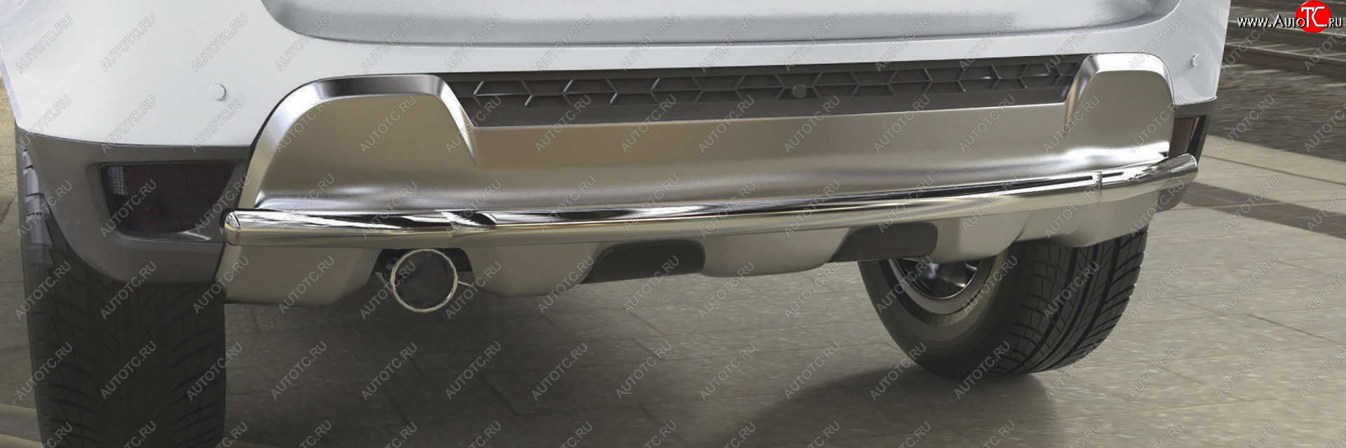 17 699 р. Защита заднего бампера (диаметр 42 мм) Arbori  Renault Duster  HS (2015-2021) рестайлинг  с доставкой в г. Кемерово