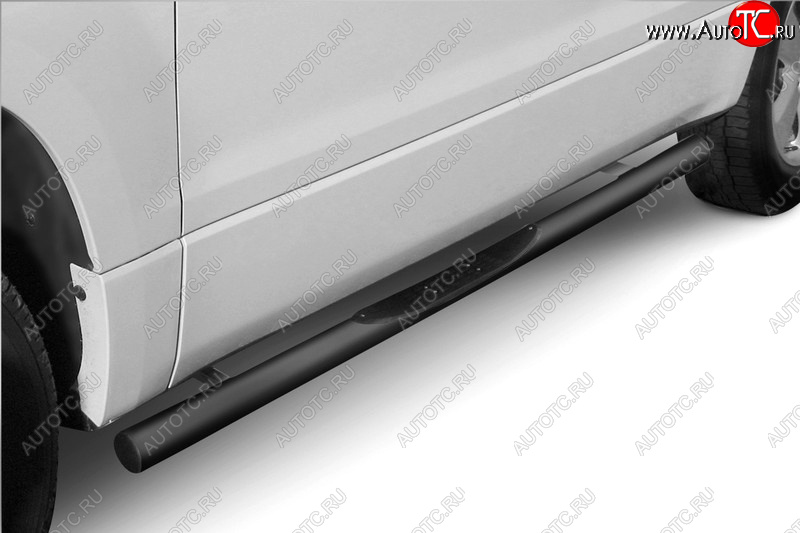 3 099 р. Защита порогов (труба с пластиковыми вставками для ног диаметр 76) Arbori  Suzuki Grand Vitara  JT 3 двери (2008-2012) 1-ый рестайлинг  с доставкой в г. Кемерово