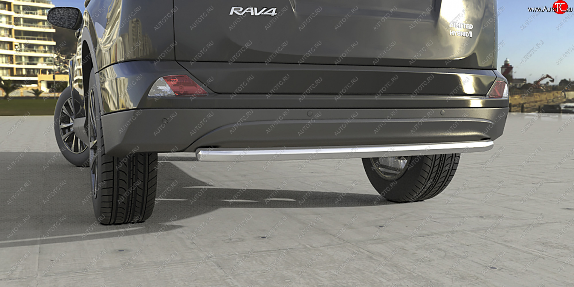 17 949 р. Защита заднего бампера (диаметр 57 мм) Arbori  Toyota RAV4  XA40 (2015-2019) 5 дв. рестайлинг  с доставкой в г. Кемерово