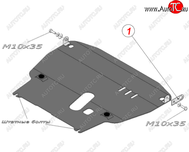 15 949 р. Защита картера двигателя и КПП (большая, V-1,4) Alfeco  Chevrolet Aveo  T250 (2006-2011) седан рестайлинг, хэтчбек 5 дв рестайлинг (Алюминий 4 мм)  с доставкой в г. Кемерово
