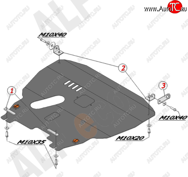 18 999 р. Защита картера двигателя и КПП Alfeco  Chevrolet Aveo  T200 (2002-2008) хэтчбек 5 дв, седан (Алюминий 4 мм)  с доставкой в г. Кемерово
