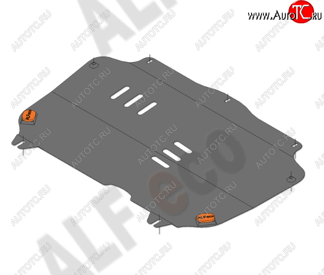 9 649 р. Защита картера двигателя и КПП Alfeco  Chevrolet Spark  M300 (2010-2015) дорестайлинг (Алюминий 4 мм)  с доставкой в г. Кемерово
