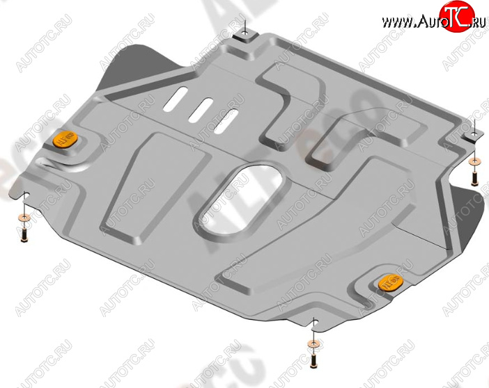 13 399 р. Защита картера двигателя и КПП Alfeco  Chevrolet Aveo  T300 (2011-2015) седан, хэтчбек (Алюминий 4 мм)  с доставкой в г. Кемерово
