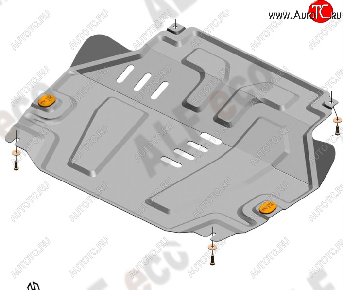 13 399 р. Защита картера двигателя и КПП (V-1,5) Alfeco  Chevrolet Cobalt (2011-2016) седан дорестайлинг (Алюминий 4 мм)  с доставкой в г. Кемерово