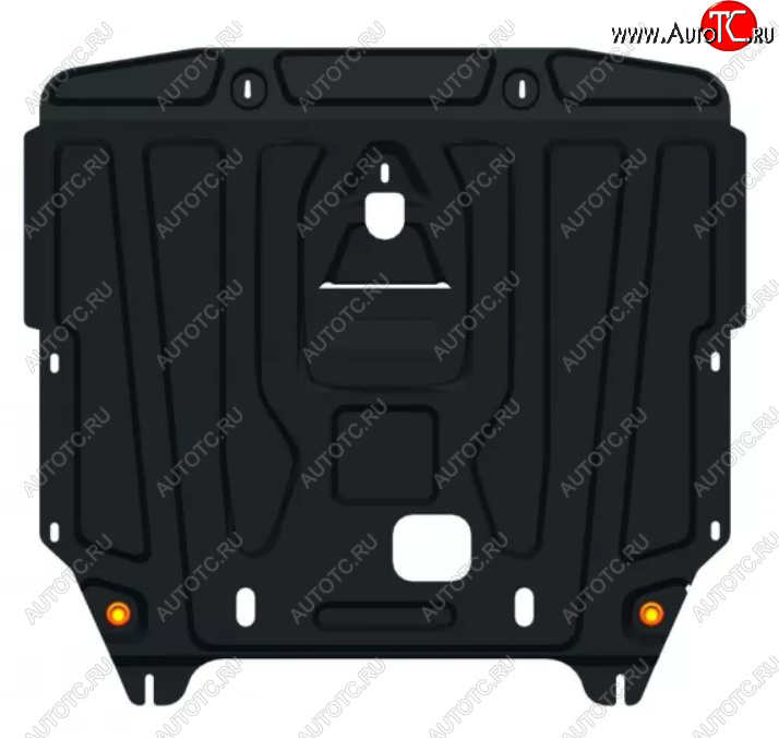 5 699 р. Защита картера двигателя (V-2,5D MT) Alfeco  Dong Feng Rich 6 (2021-2025) DoubleCab рестайлинг (Алюминий 3 мм)  с доставкой в г. Кемерово