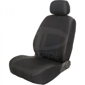 Чехлы сидений (жаккард, 2/3, Airbg) Петров ПУМА Nissan Terrano  D10 (2013-2022), Renault Duster  HS (2015-2021) (серый)