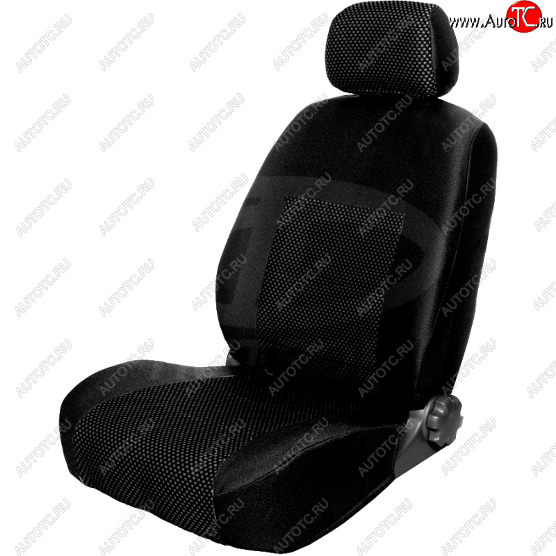 2 499 р. Чехлы сидений (жаккард) Петров Пума  Ford S-Max  1 (2006-2015) дорестайлинг, рестайлинг (черный)  с доставкой в г. Кемерово