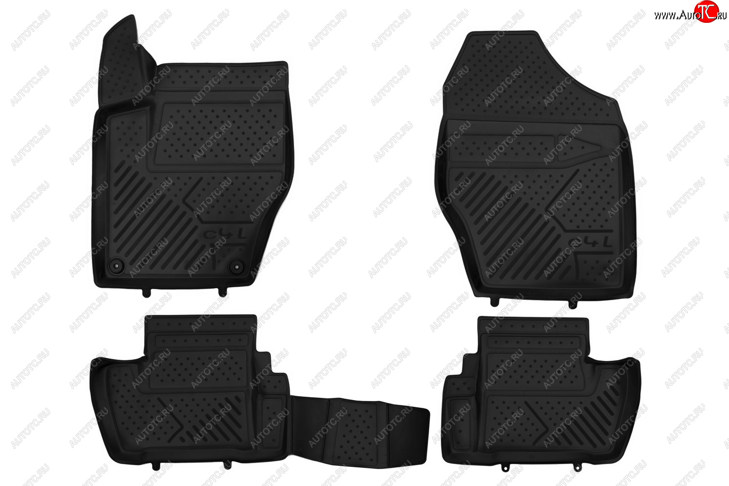 1 999 р. Коврики 3D в салон CITROEN C4L, 2013- 4 шт. (полиуретан)  Ситроен С4 CITROEN c000000186  с доставкой в г. Кемерово