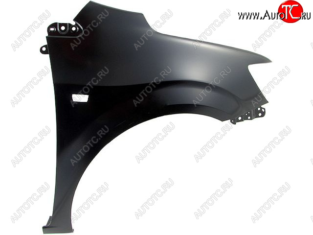 4 199 р. Правое крыло переднее (с отверстием под повторитель поворота, Тайвань) BodyParts Chevrolet Aveo T300 седан (2011-2015) (Неокрашенное)  с доставкой в г. Кемерово
