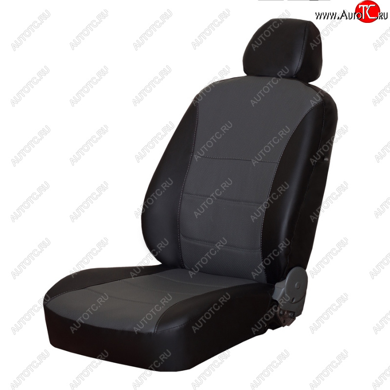 4 749 р. Чехлы сидений (экокожа) ПЕТРОВ Орегон  Opel Astra  J (2012-2015) седан рестайлинг (черный/серый)  с доставкой в г. Кемерово