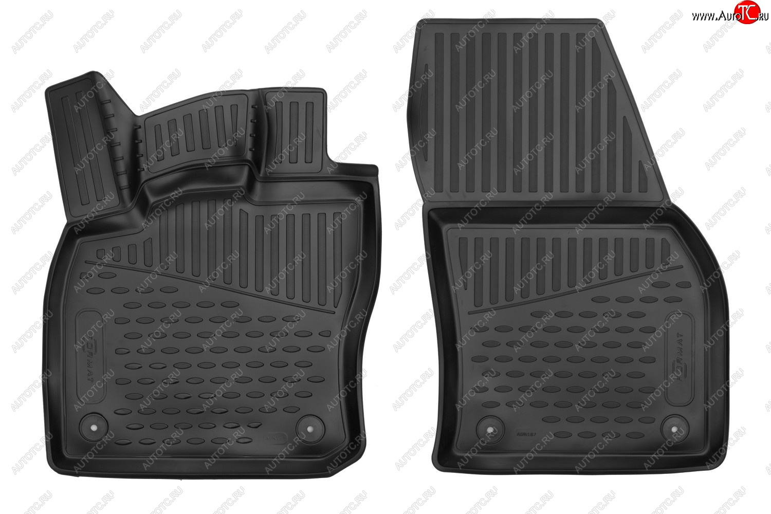 5 399 р. Коврики салона (полиуретан) Element 3D Volkswagen Caddy (2020-2025) (Чёрные)  с доставкой в г. Кемерово