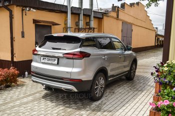 14 589 р. Фаркоп (съемный квадрат) Petroil Tuning  Geely Atlas Pro  NL3 (2019-2025)  с доставкой в г. Кемерово. Увеличить фотографию 2