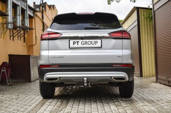 14 589 р. Фаркоп (съемный квадрат) Petroil Tuning  Geely Atlas Pro  NL3 (2019-2025)  с доставкой в г. Кемерово. Увеличить фотографию 3